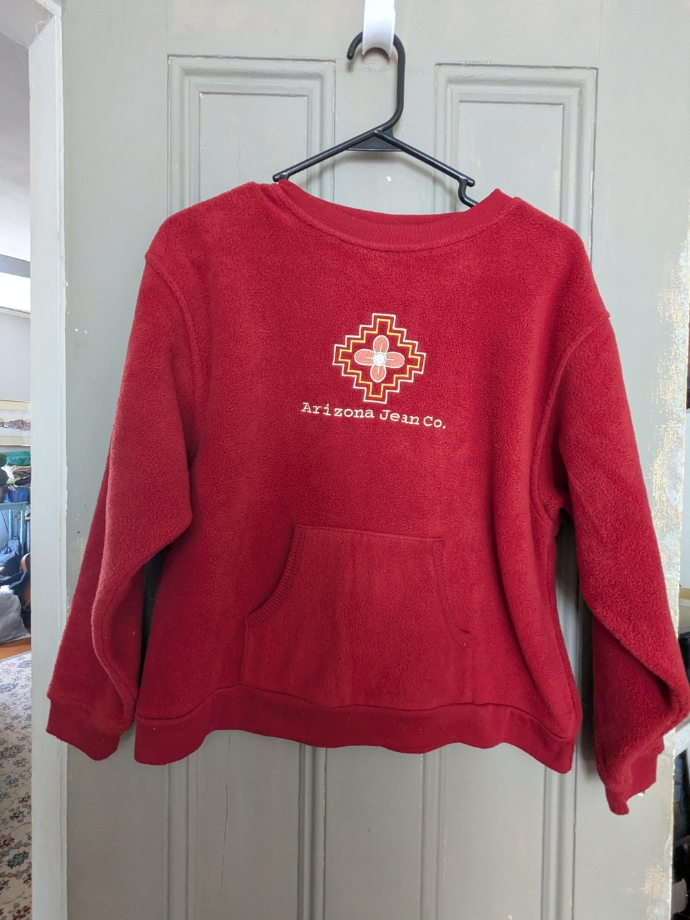 American Apparel Red Kids Pullover Fleece with Southwestern Logo